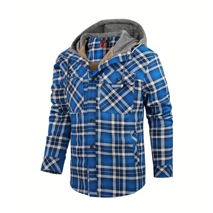 Heren Winterjack – Geruit – met Capuchon