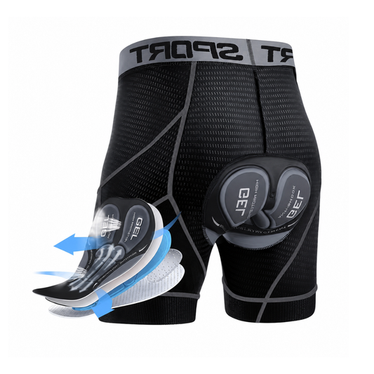 Heren Fietsshort - 5D Gelzeem - Ademende Mesh