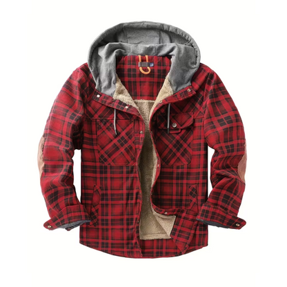 Heren Winterjack – Geruit – met Capuchon