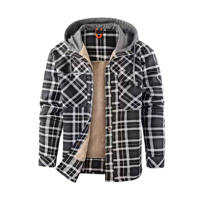 Heren Winterjack – Geruit – met Capuchon