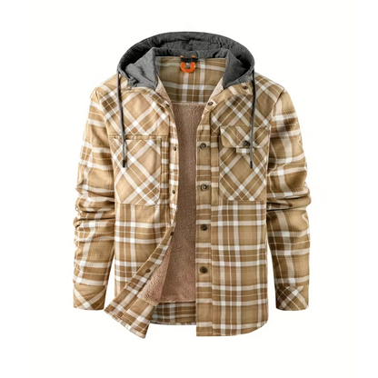 Heren Winterjack – Geruit – met Capuchon