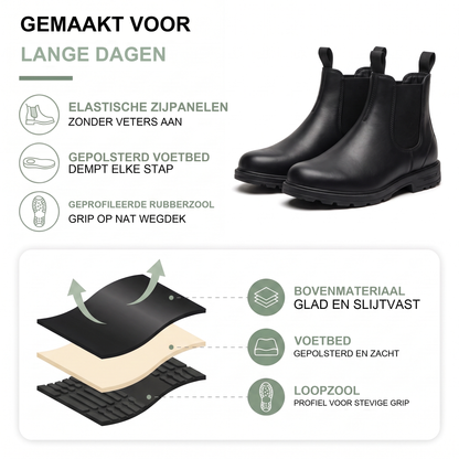 Chelsea boots heren met gedempt voetbed