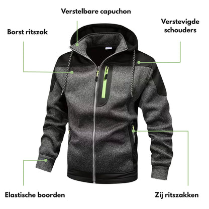 Heren Fleece Vest –  Met Capuchon - Herfst & Winter
