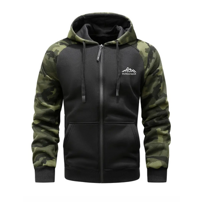 Heren Camo Fleece Hoodie – Warm & Comfortabel – Winter & Herfst