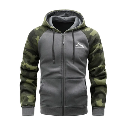 Heren Camo Fleece Hoodie – Warm & Comfortabel – Winter & Herfst