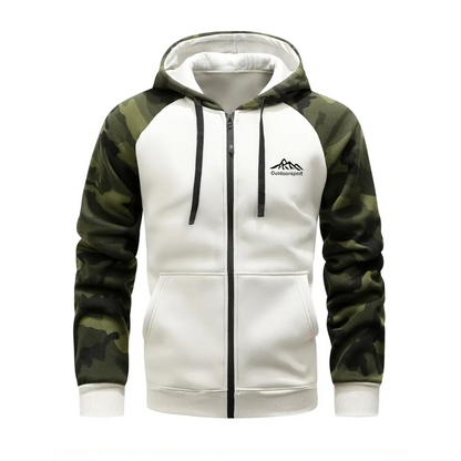Heren Camo Fleece Hoodie – Warm & Comfortabel – Winter & Herfst