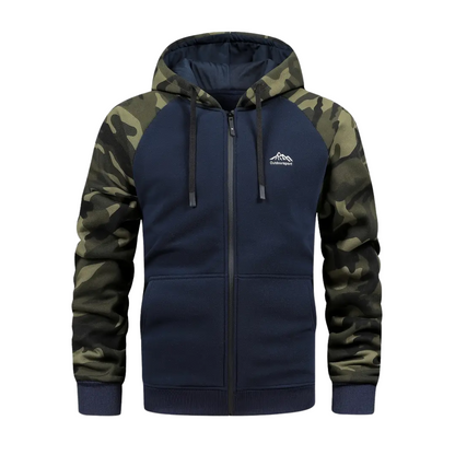 Heren Camo Fleece Hoodie – Warm & Comfortabel – Winter & Herfst