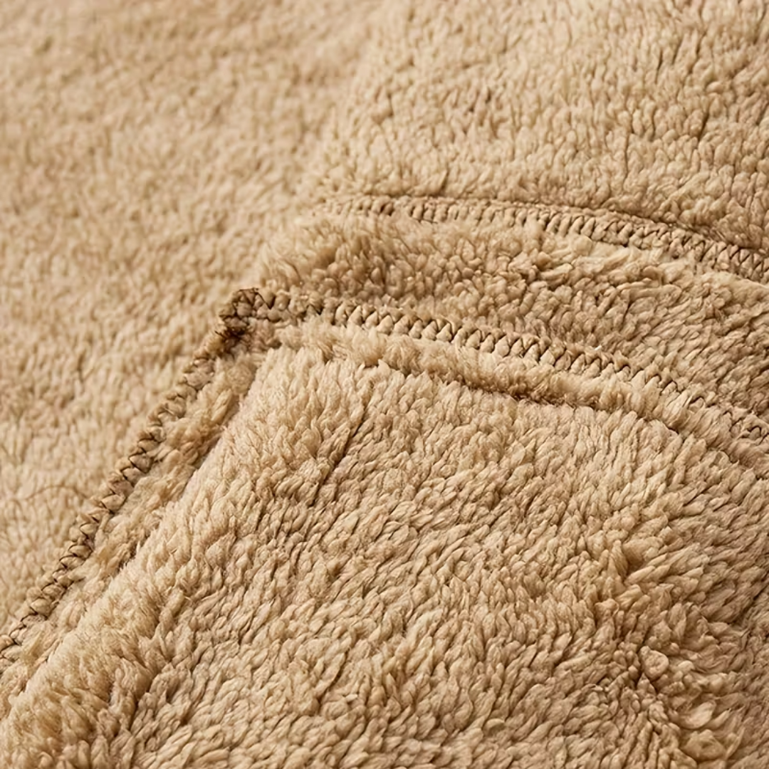Heren Winterjas – Fleece - Volledige Rits met Capuchon