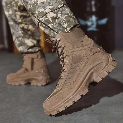 Legerkisten heren in tactical-look met zijrits