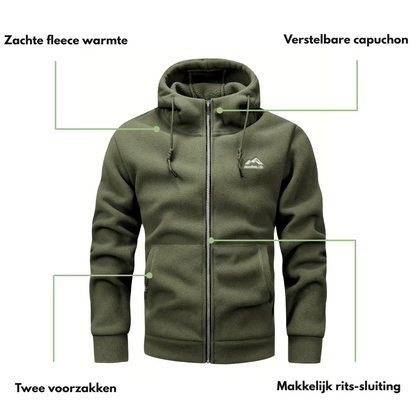 Heren Fleece Vest met Rits – Comfortabel & Ademend – Winter & Herfst