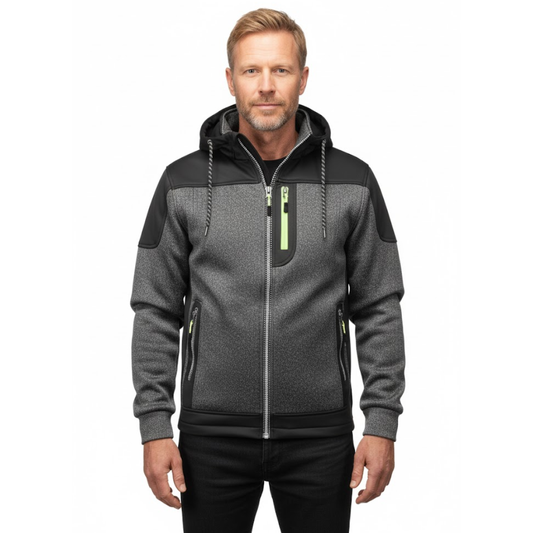Heren Fleece Vest –  Met Capuchon - Herfst & Winter