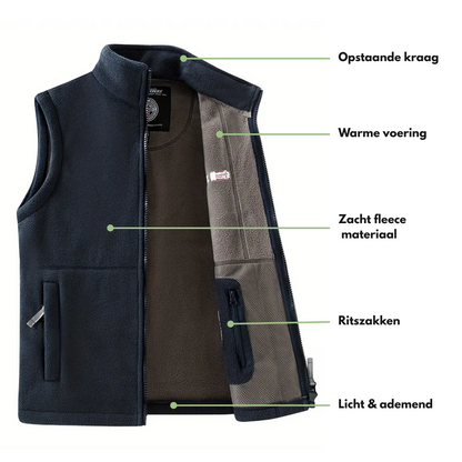 Heren Fleece Outdoor Bodywarmer – Gevoerd – Herfst/Winter