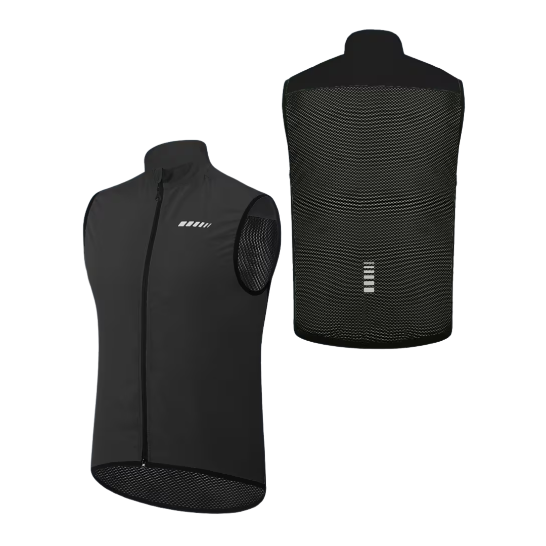 Heren Fiets Vest - Windproof Mesh Rug - Ademend