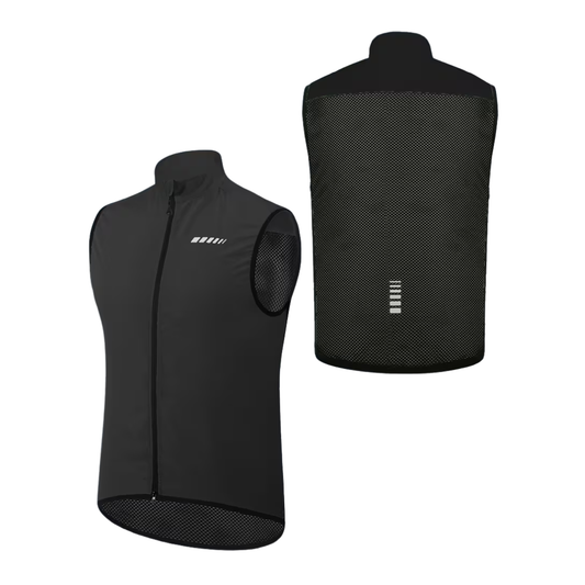 Heren Fiets Vest - Windproof Mesh Rug - Ademend