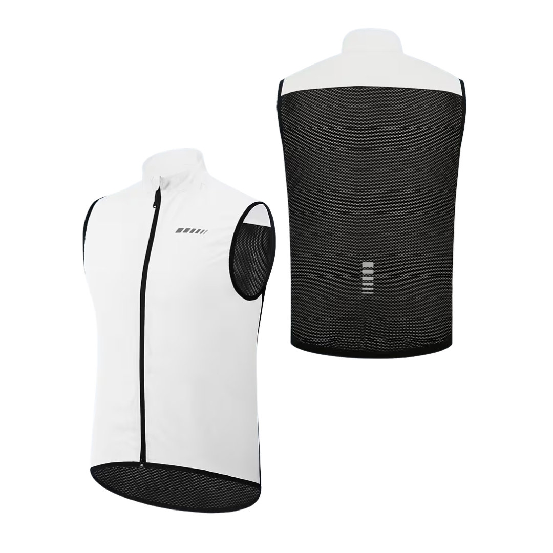 Heren Fiets Vest - Windproof Mesh Rug - Ademend