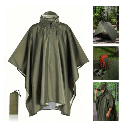 Lichtgewicht Regenponcho – Waterdicht, Ademend & Multifunctioneel
