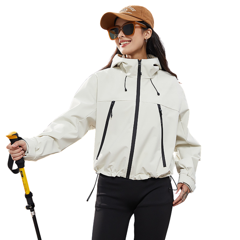 Regenjas dames waterdicht en ademend, kort model