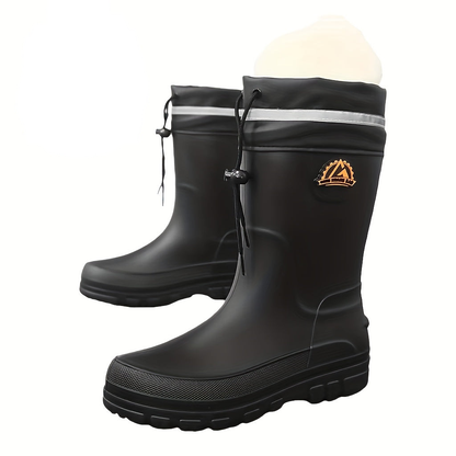 Gevoerde regenlaarzen met warme teddyvoering, dames en heren