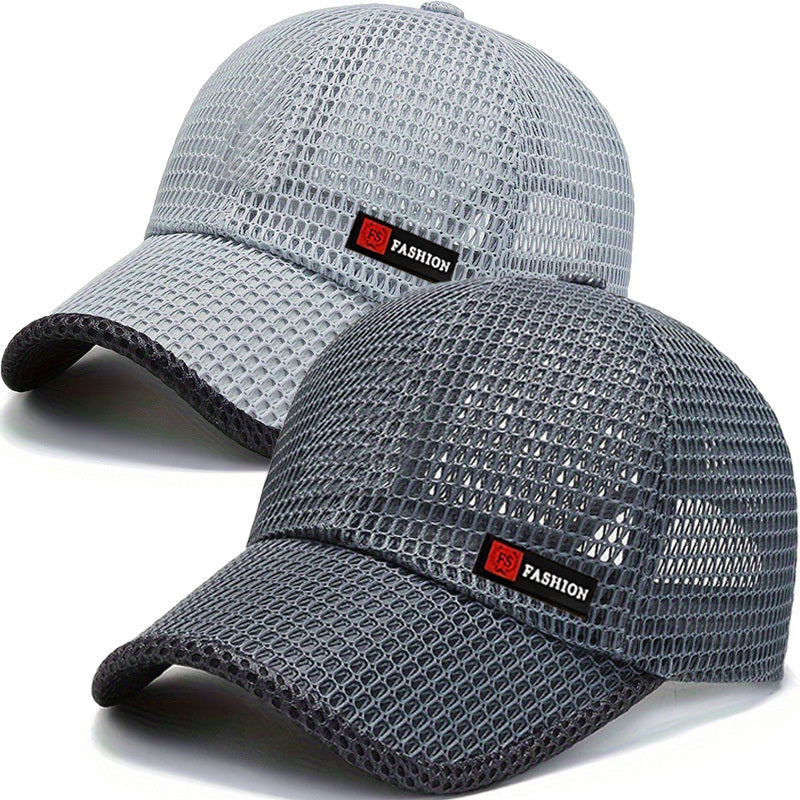 Mesh Baseballcaps 2-Pack - Snel Drogend - Verstelbaar