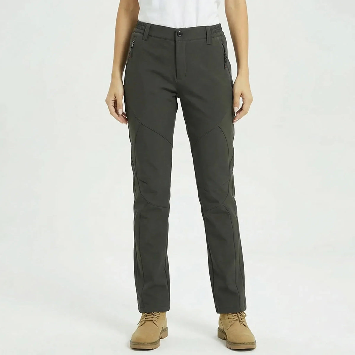 Winter Wandelbroek Dames - Fleece Gevoerd - Slim Fit