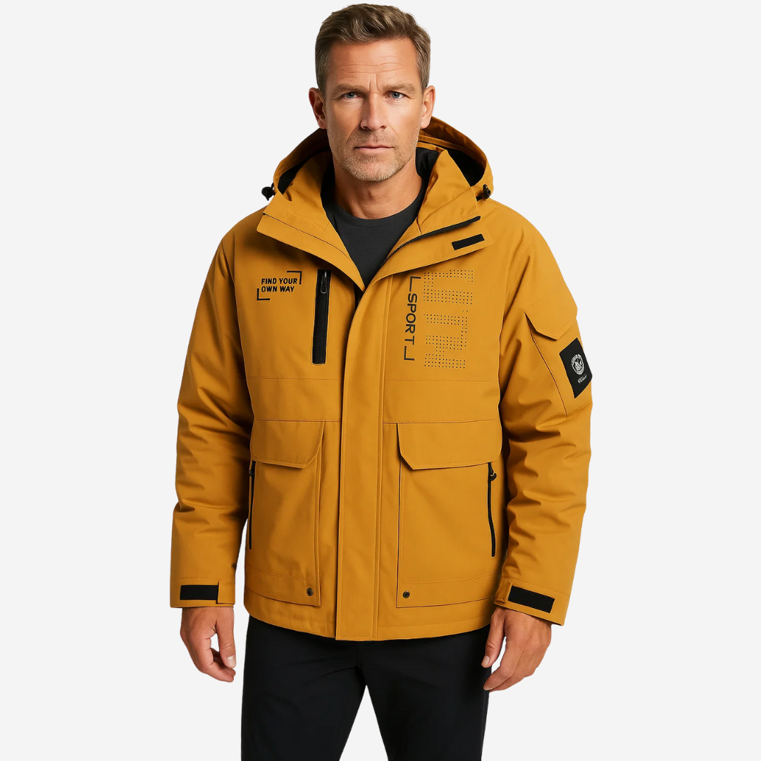 Heren Outdoor jas – Winddicht & Waterdicht – Gevoerd