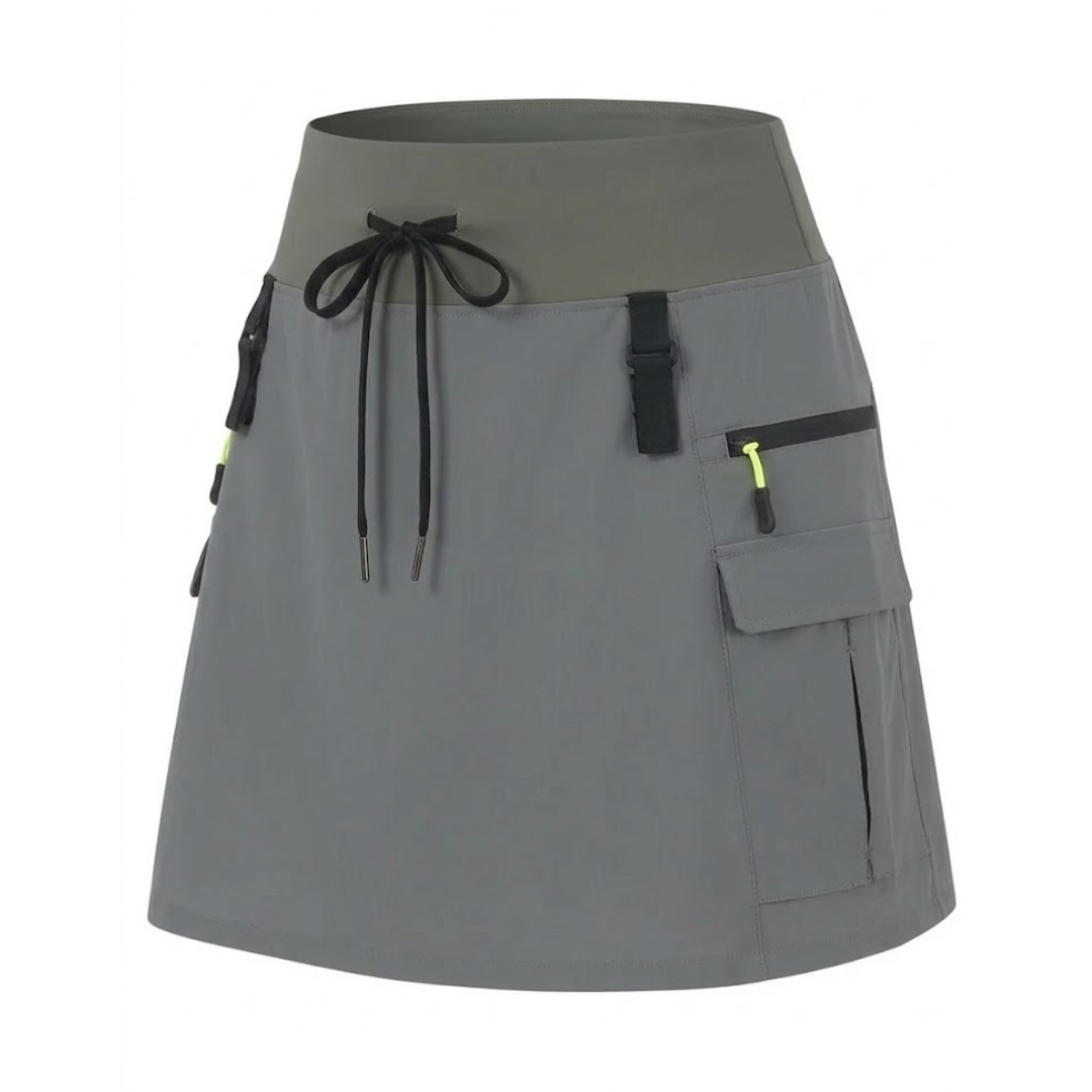 Dames Cargo Skort – Hoge Taille – Met Ingebouwde Binnenbroek