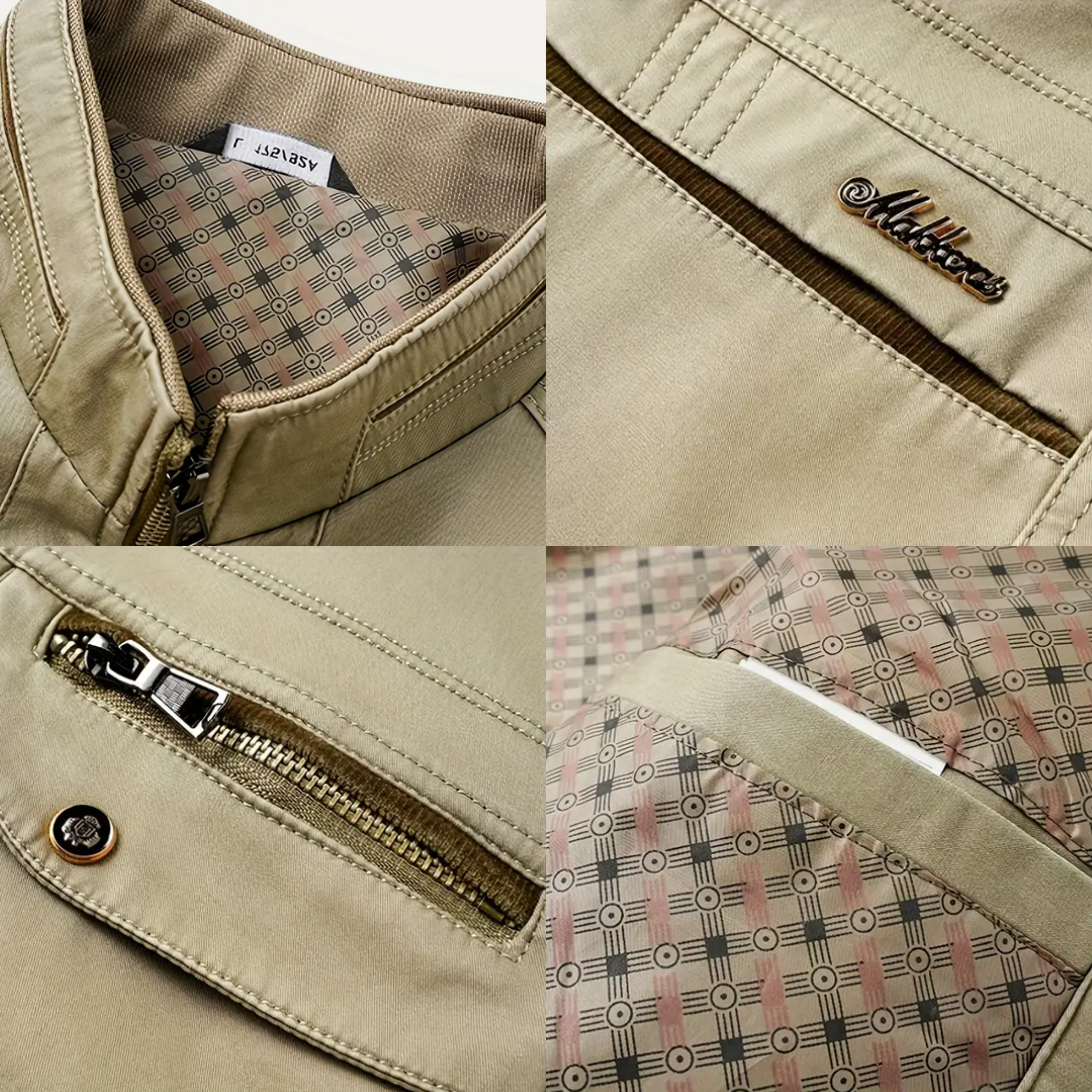 Heren Katoenen Herfst Jas – Winddicht & Casual – Outdoor
