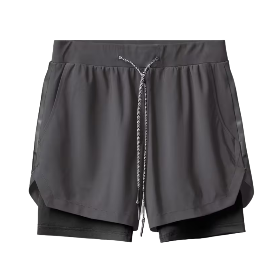 Korte Sport Broek Heren – Zakken – Met binnenbroek