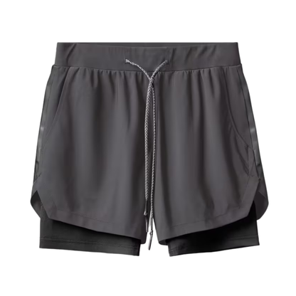 Korte Sport Broek Heren – Zakken – Met binnenbroek