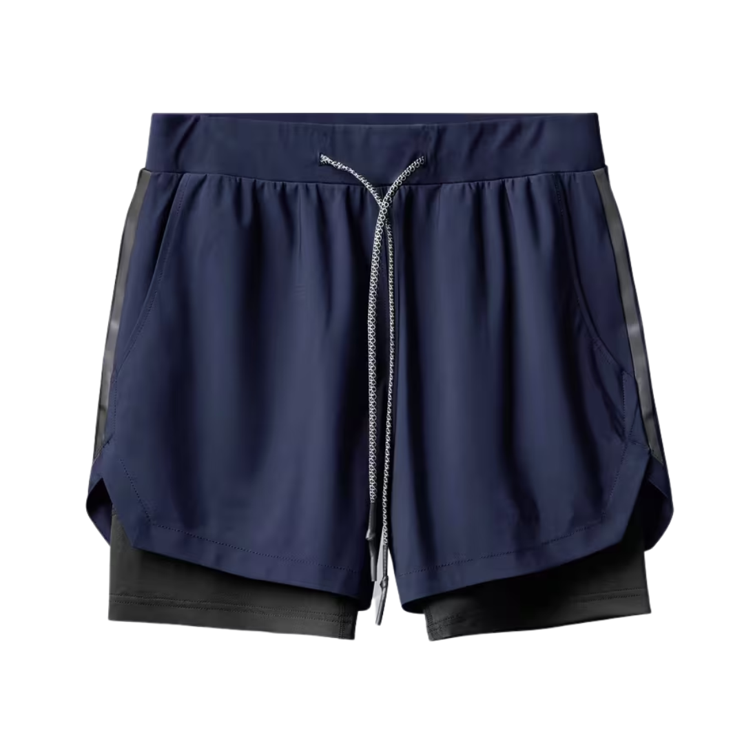 Korte Sport Broek Heren – Zakken – Met binnenbroek