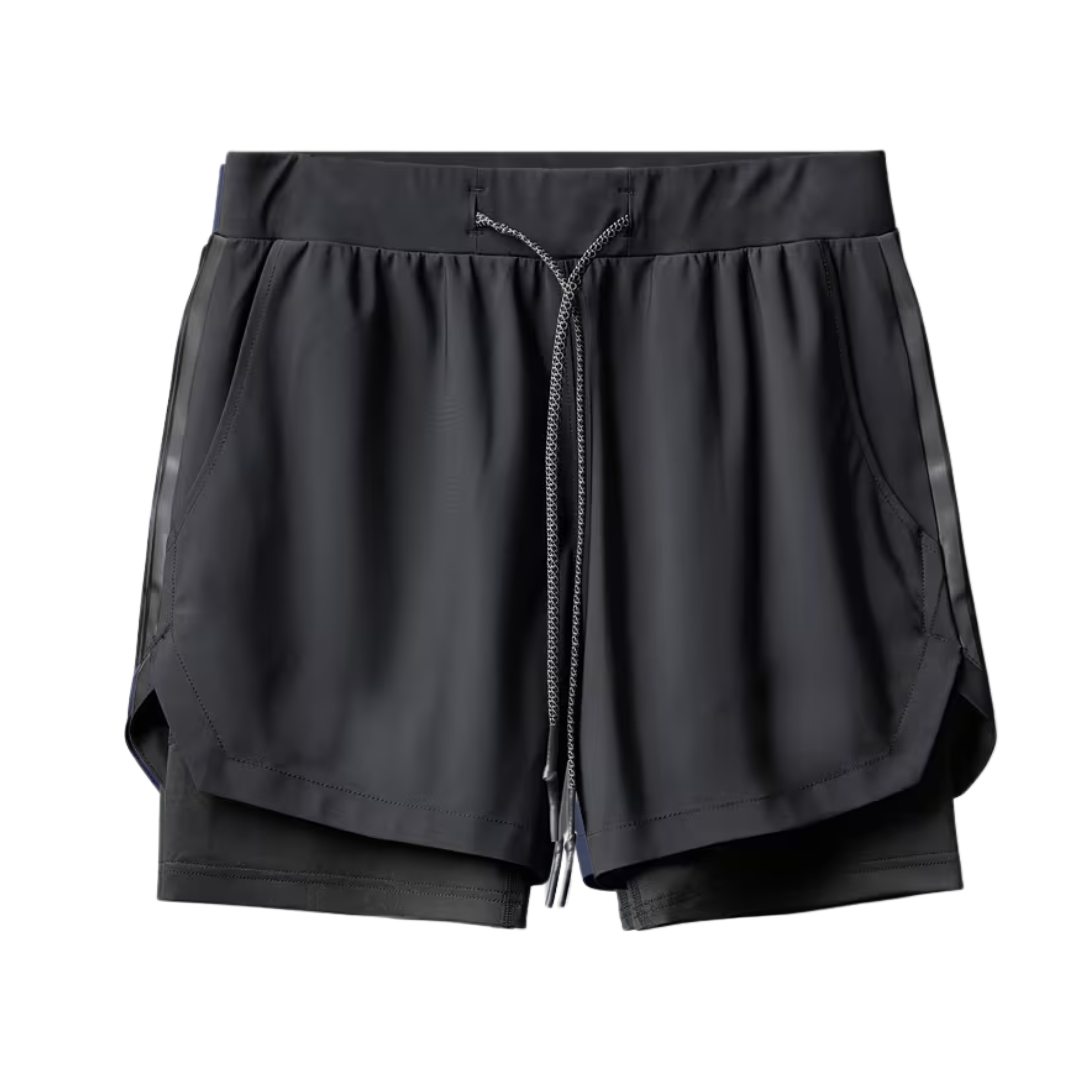 Korte Sport Broek Heren – Zakken – Met binnenbroek