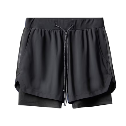 Korte Sport Broek Heren – Zakken – Met binnenbroek