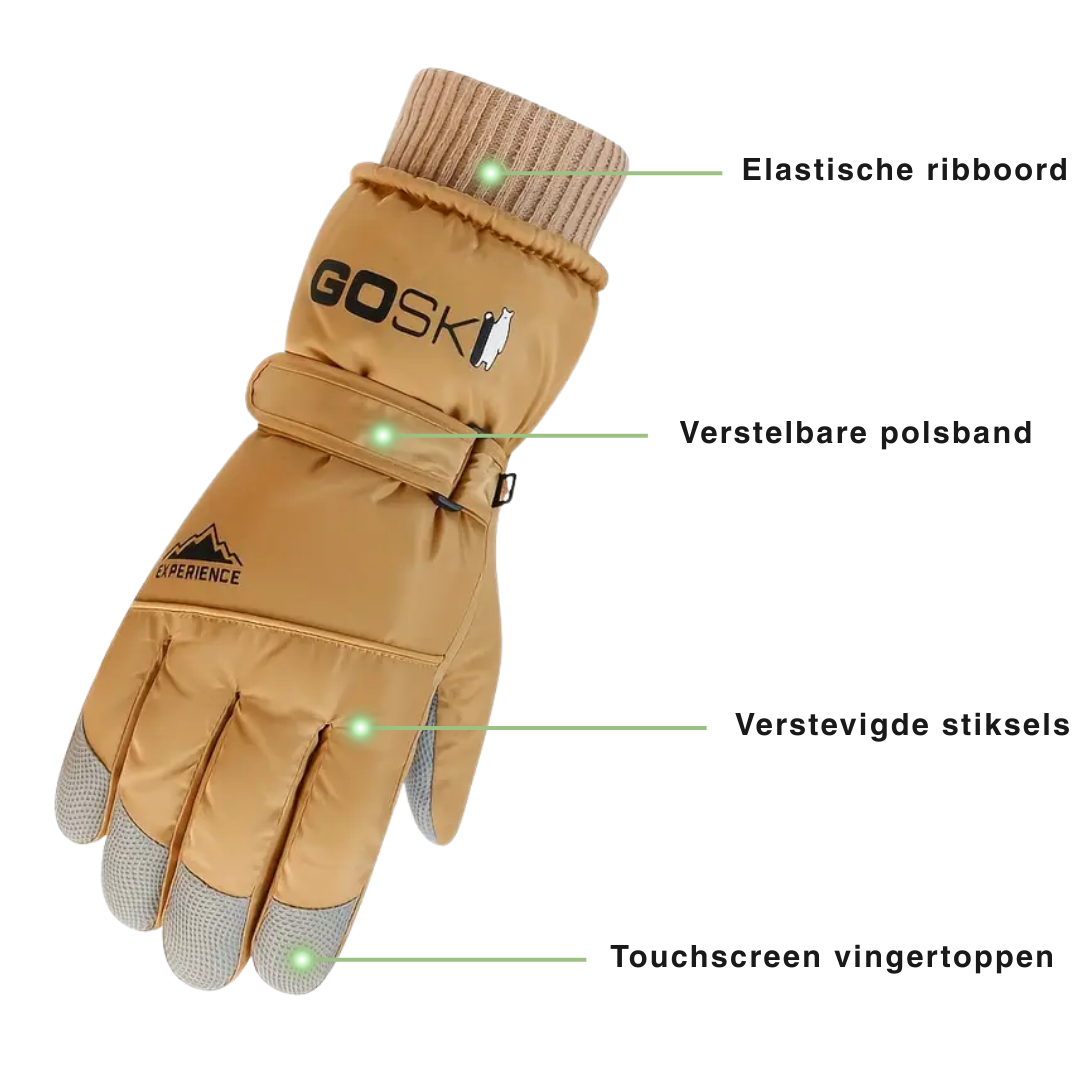 Unisex Skihandschoenen – 20°C Fleece-voering - Touchscreen