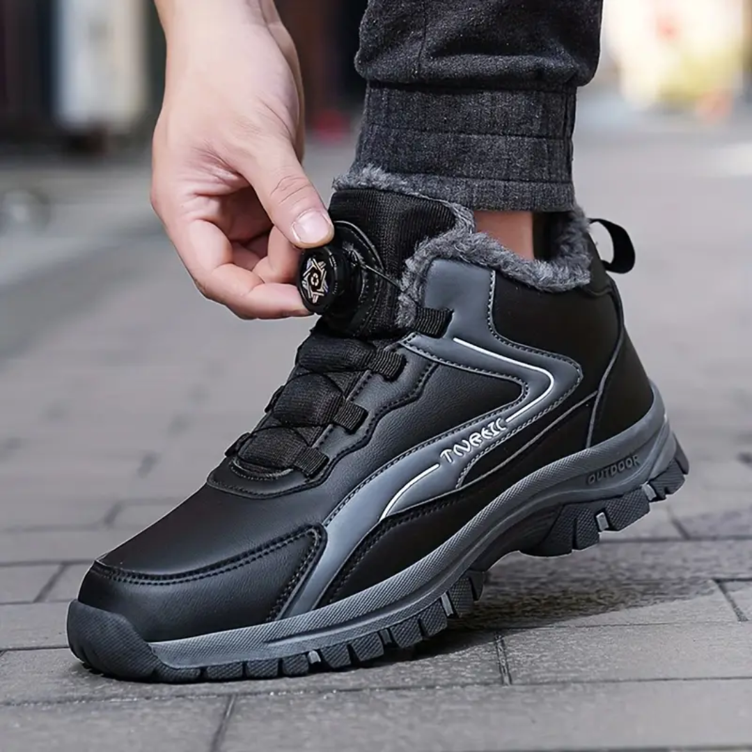 Heren Winter Outdoor Schoenen – Fleece Gevoerd – Anti-Slip Zool