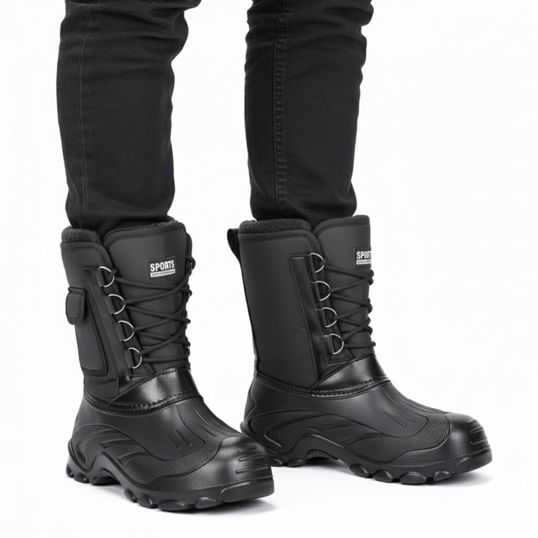 Heren Winterlaarzen – Lichtgewicht – Antislip & Warm Gevoerd