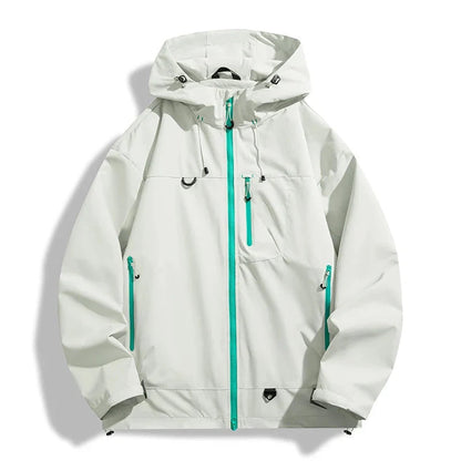 Waterdichte jas unisex met verstelbare capuchon