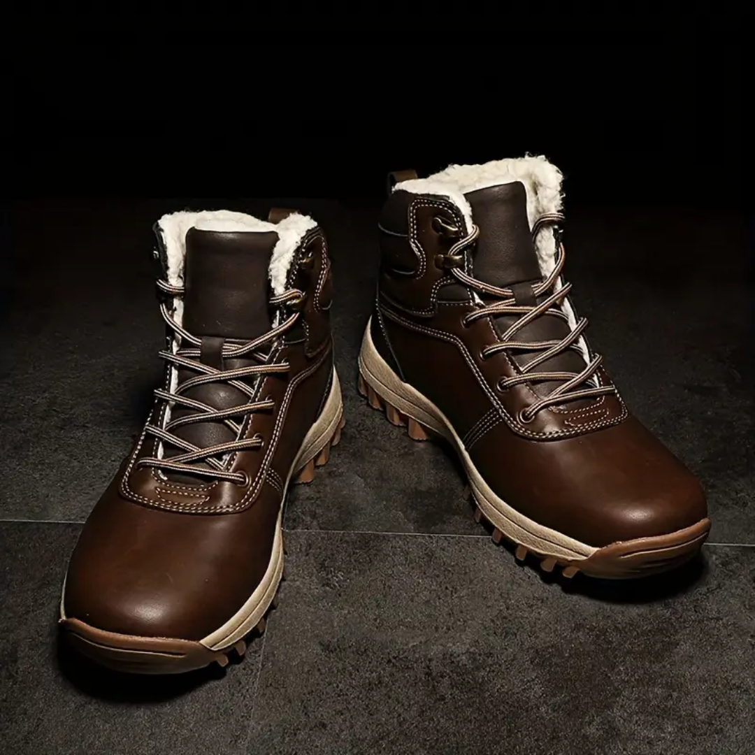 Heren Winter Wandelschoenen – Pluche Gevoerd – Waterdicht