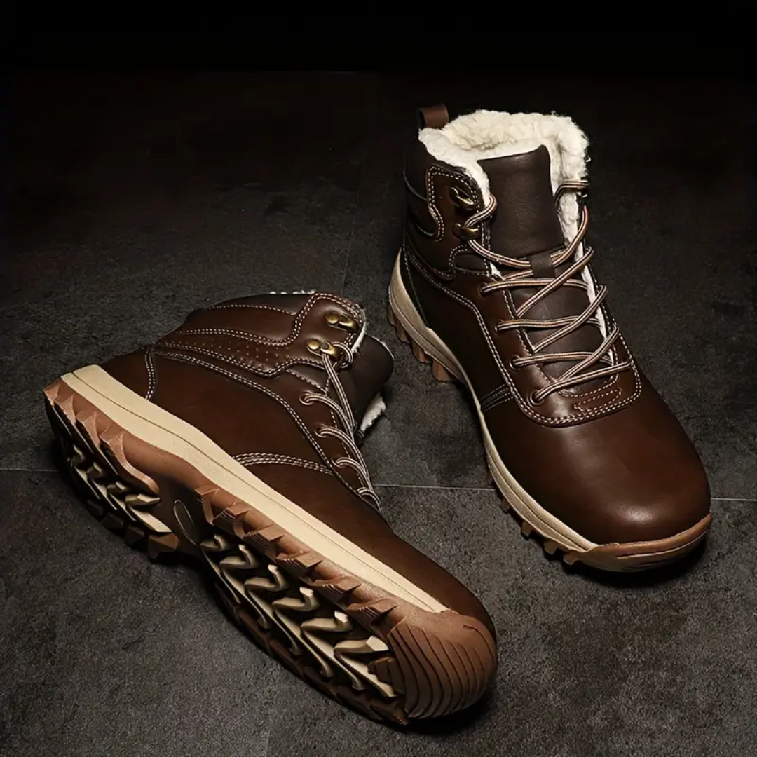 Heren Winter Wandelschoenen – Pluche Gevoerd – Waterdicht