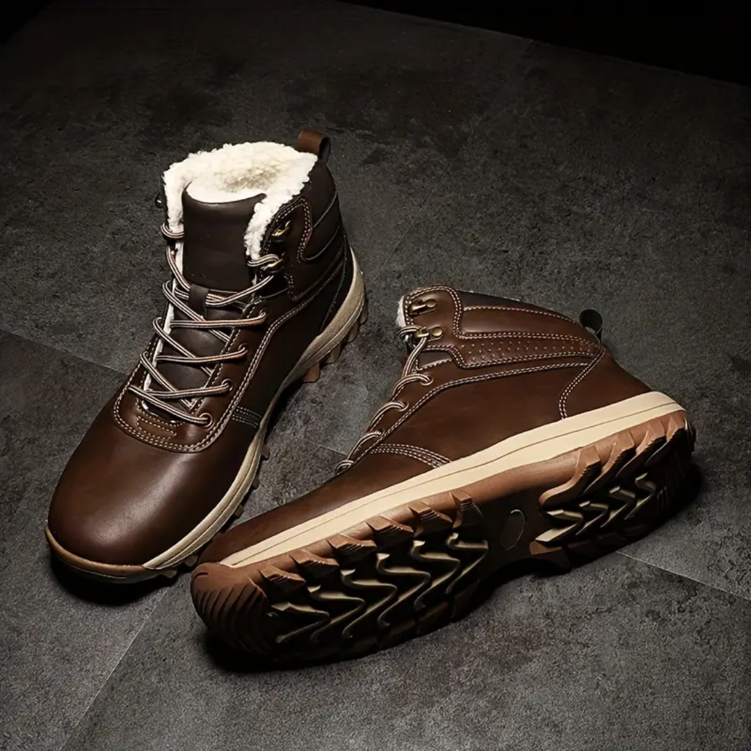 Heren Winter Wandelschoenen – Pluche Gevoerd – Waterdicht