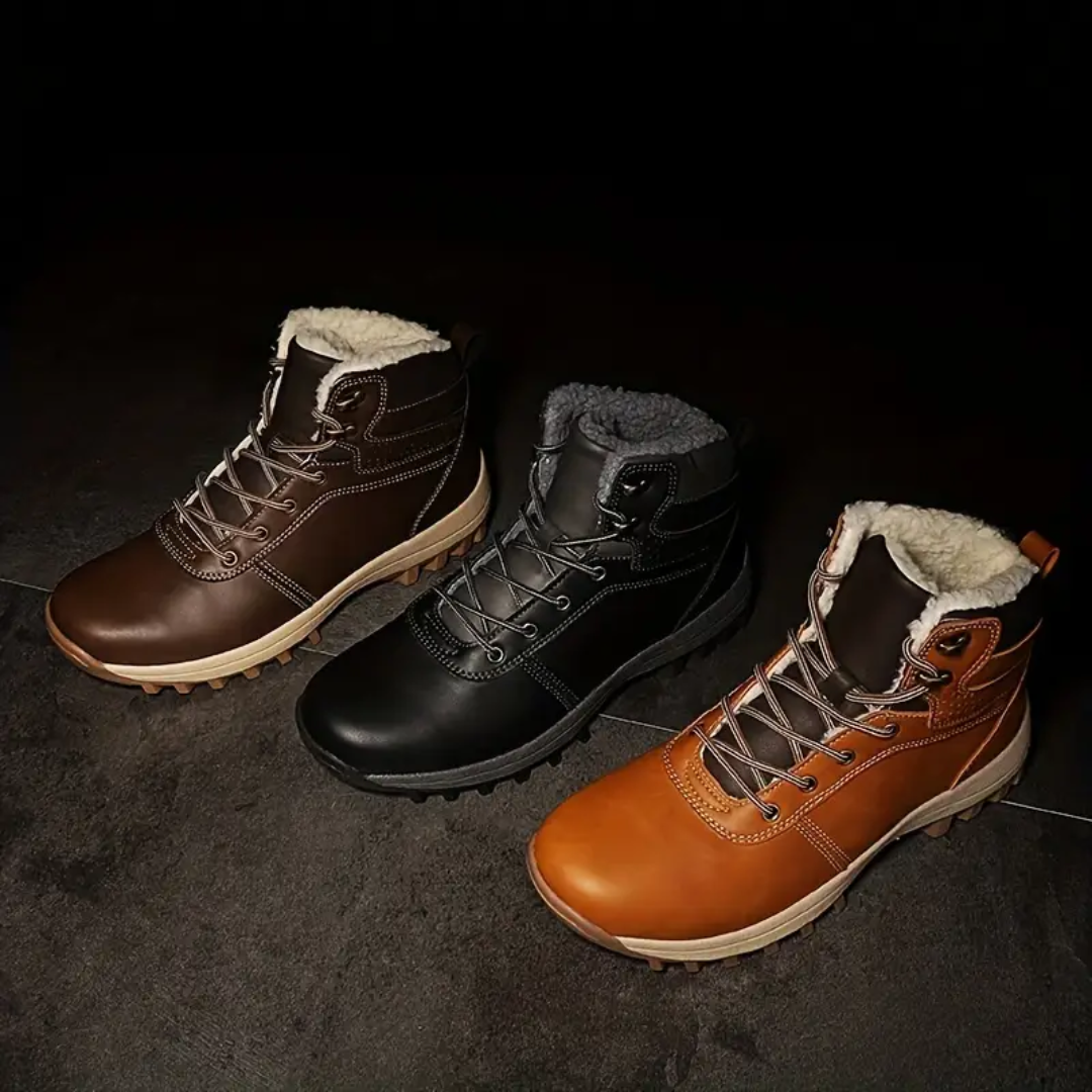 Heren Winter Wandelschoenen – Pluche Gevoerd – Waterdicht