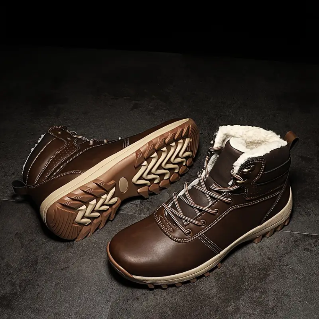 Heren Winter Wandelschoenen – Pluche Gevoerd – Waterdicht