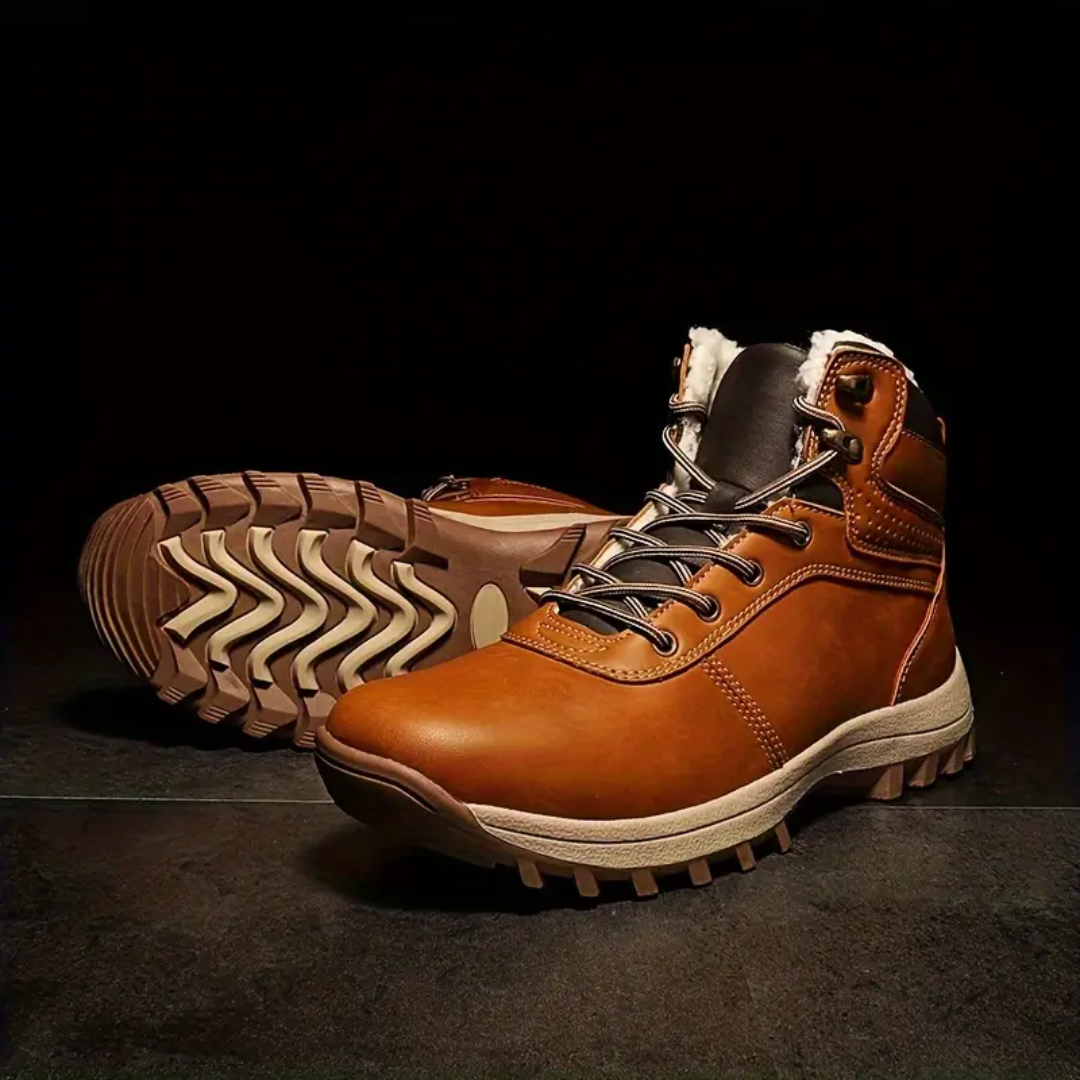 Heren Winter Wandelschoenen – Pluche Gevoerd – Waterdicht