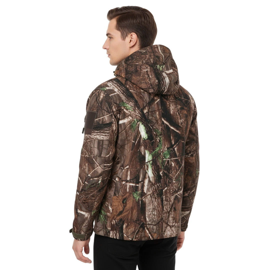 Camouflage Jas Heren - Softshell Jachtjas - Wind- & Waterdicht