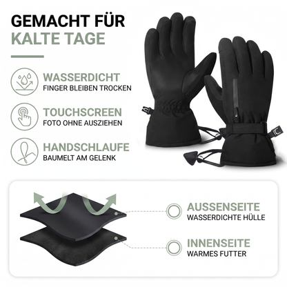 Skihandschoenen Waterdicht - Touchscreen - met Polsband
