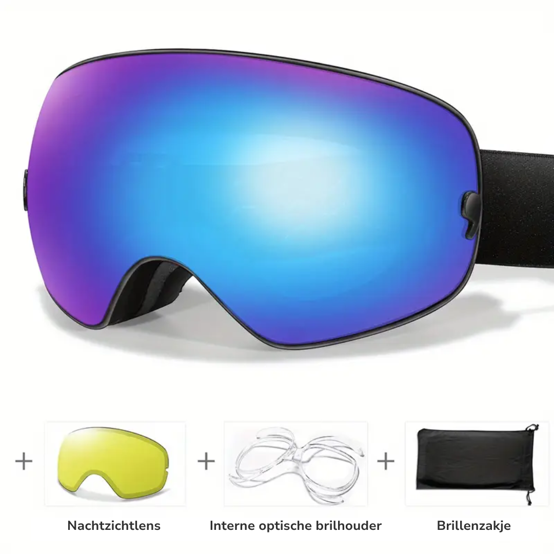 Unisex Ski Bril – Anti-condens – UV400 & Nachtzichtbescherming