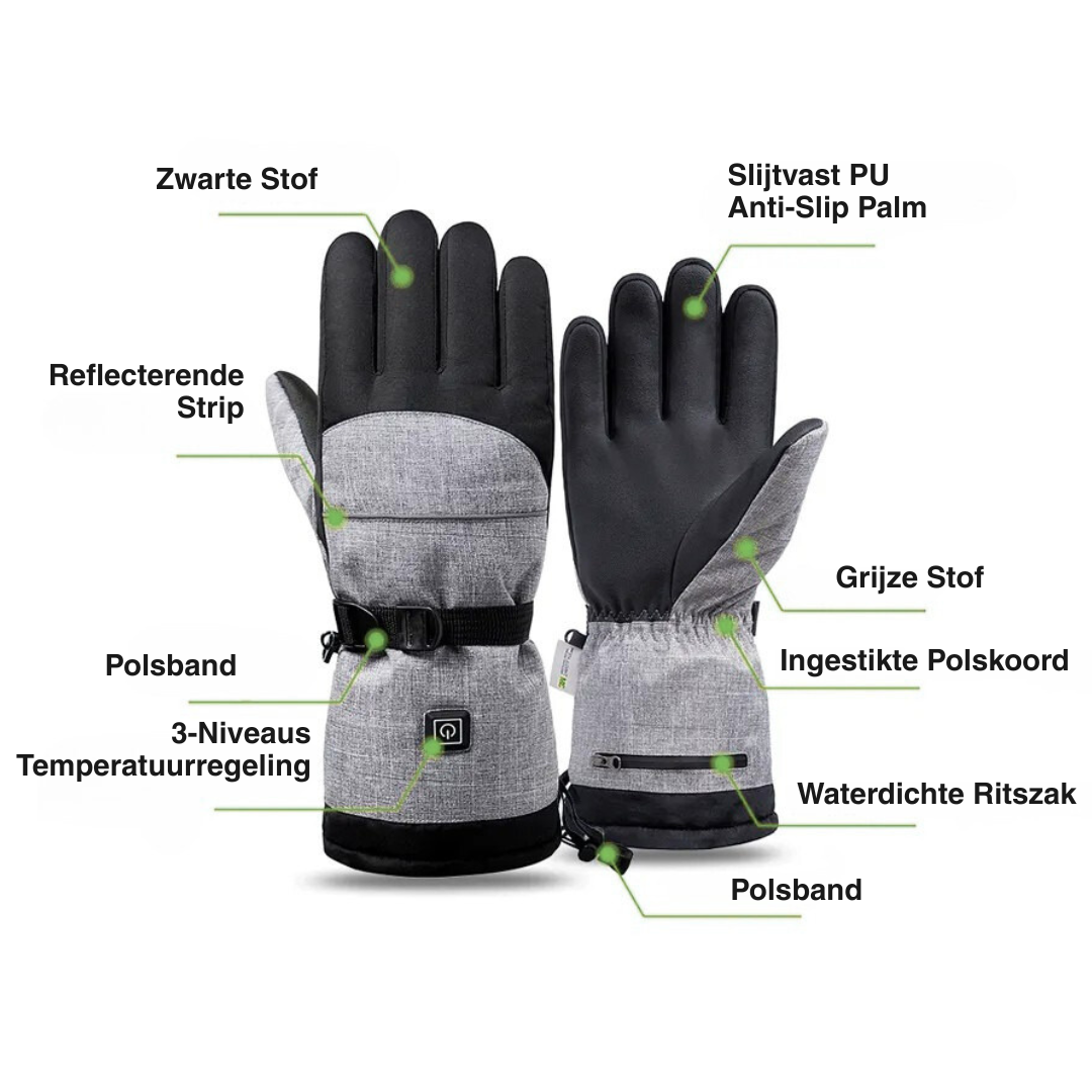 Unisex Verwarmde Handschoenen – 3 Warmte Standen – 4000mAh Batterij