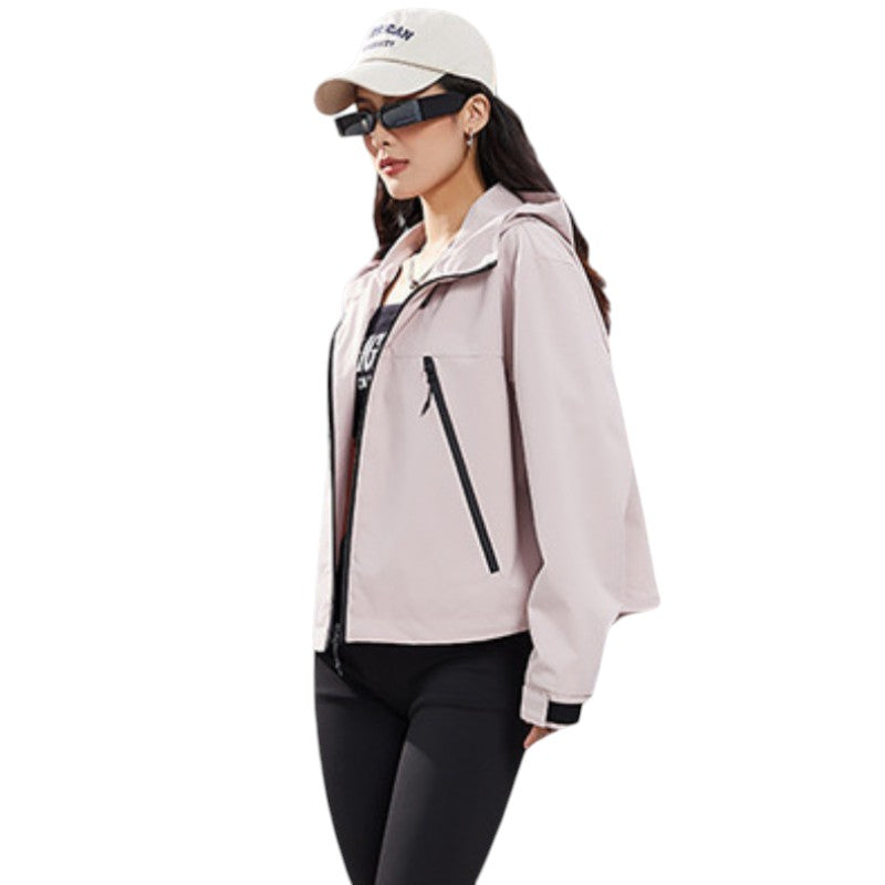 Regenjas dames waterdicht en ademend, kort model