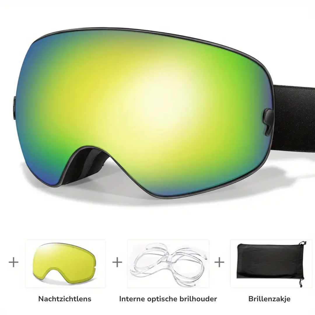 Unisex Ski Bril – Anti-condens – UV400 & Nachtzichtbescherming