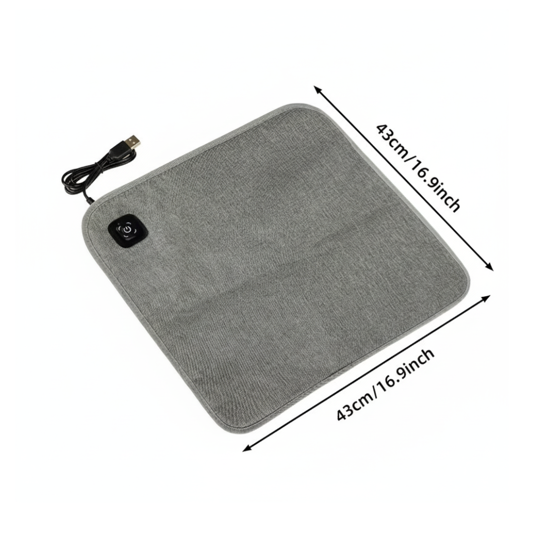Verwarmd Zitkussen – USB Aangedreven – Draagbaar & Comfortabel