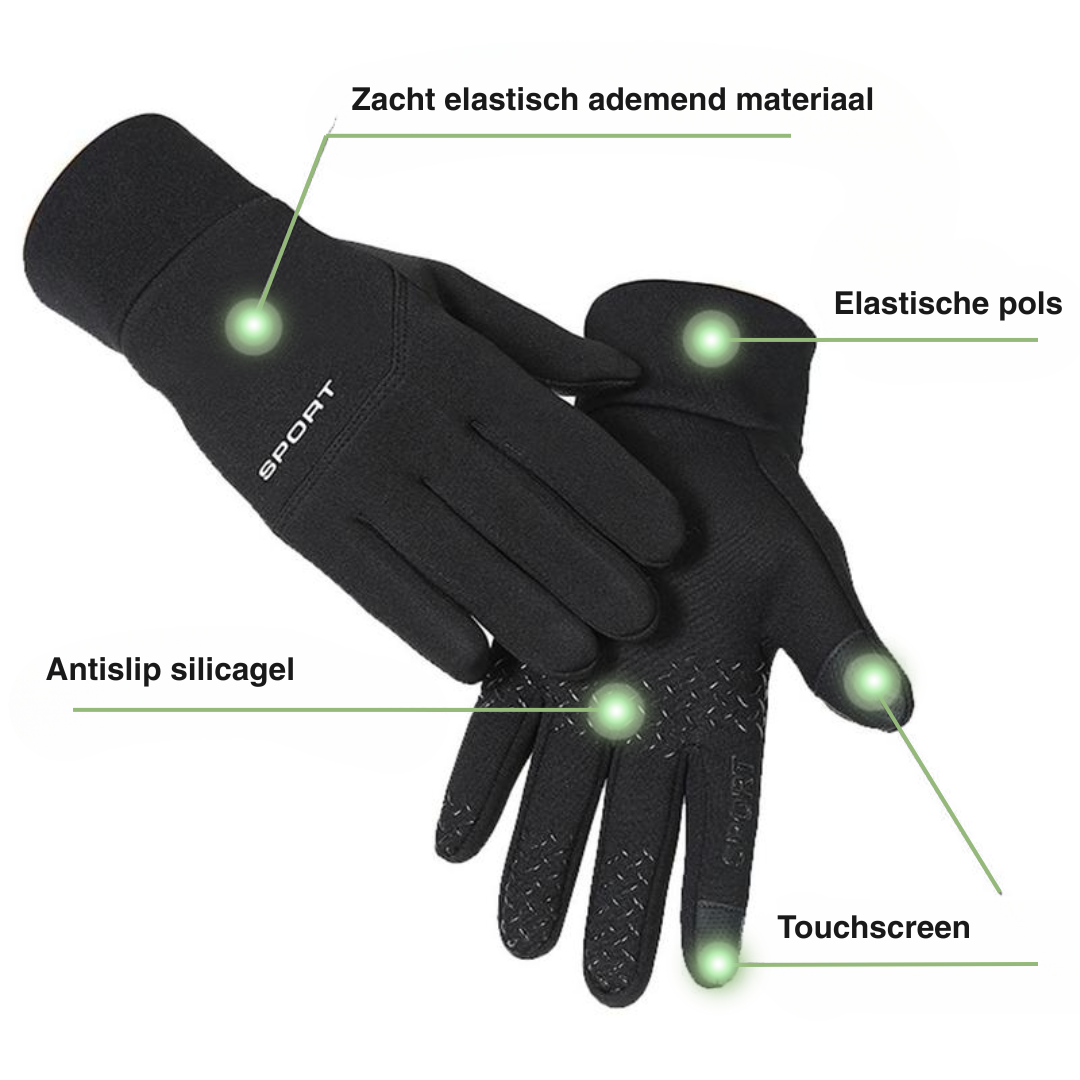 Unisex Sport Handschoenen – Bestand tot -5°C – Gevoelig Touchscreen